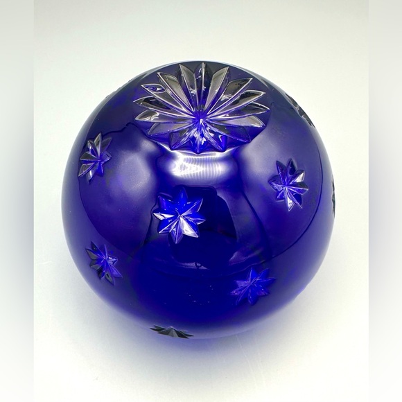 Fabergé Cobalt Blue Crystal Votive Candle Holder - Picture 6 of 8